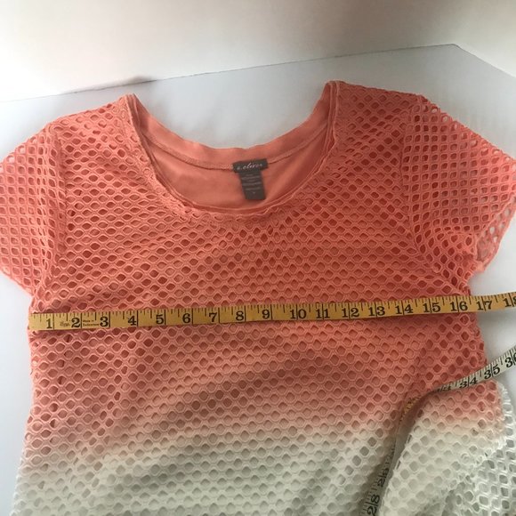 C. Oliver lined A line top size M melon & white - Picture 7 of 9